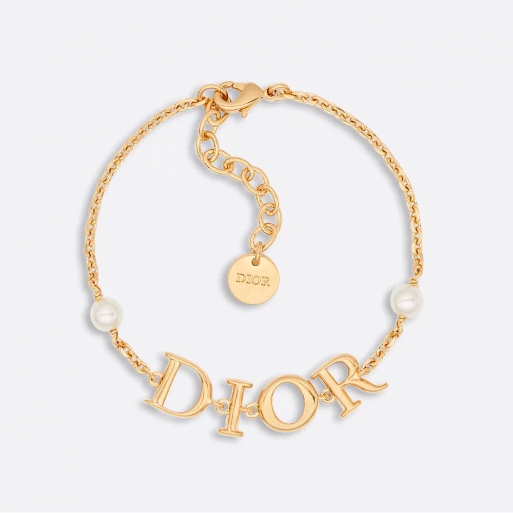 Dior Gold Bracelet with Pearls